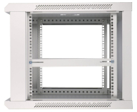 Extralink Szafka wisząca rack 9U 600x600 szara szklane drzwi EX.8581 - 489305 - zdjęcie 4